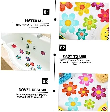 ABOOFAN Anti-Slip Bath Tub Stickers Daisy Pattern