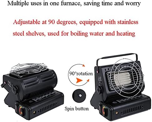 HXSM Portable Propane Heater Stove 2 in 1 Black