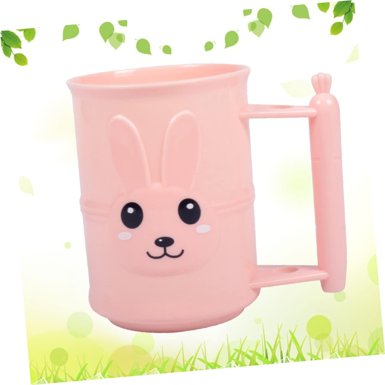 Cabilock Cartoon Rabbit Toothbrush Holder Bathroom Tumbler Cup