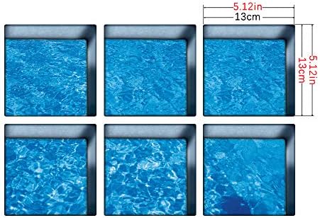 AILEGOU 3D Non-Slip Bathtub Stickers with 6 Pieces Pebbles-A04
