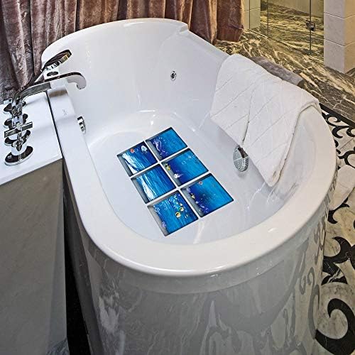 AILEGOU 3D Non-Slip Bathtub Stickers with Fishes