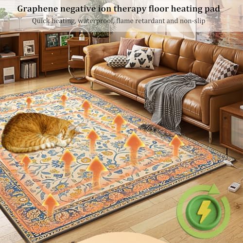 Jidanmian Graphene Heated Rug with 12-Hour Timer