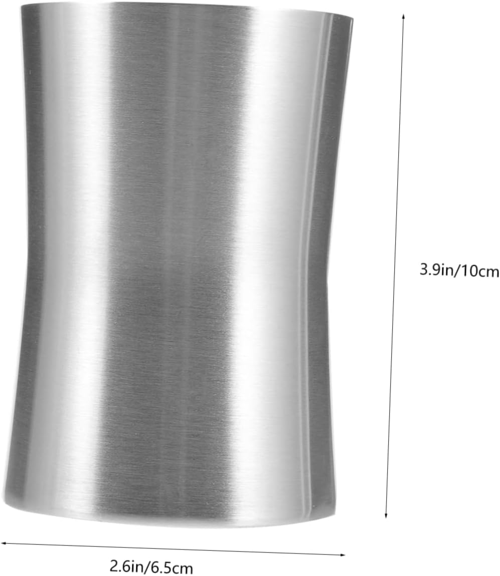 Cabilock Reusable Toothbrush Holder Stainless Steel Cup