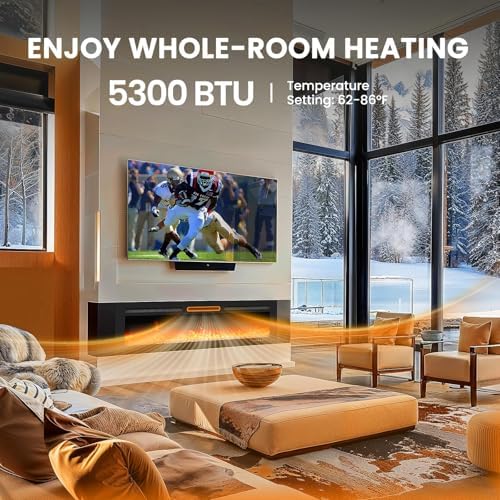 Silonn 50 Smart Electric Fireplace with App Control
