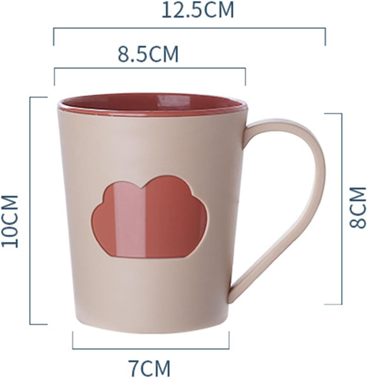 VixorLuilith Toothbrush Cup 301-400ml Light Red