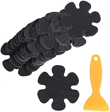 20pcs Flower Shaped Non-Slip Bath Stickers for Bathtub and Shower