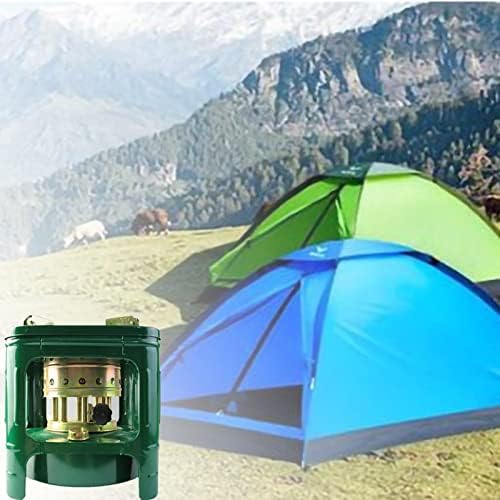 Outdoor Kerosene Heater with Green Glass Burner