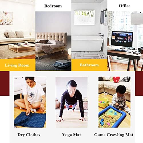 WTTTTW Fast Heating Electric Floor Mat with Timer and Temperature Control