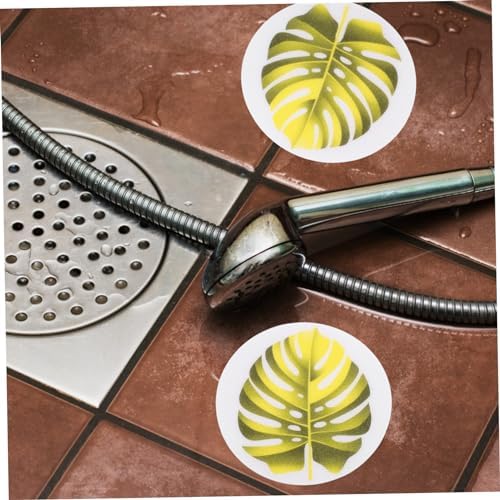 SOPOTUTU Leaf Shape Non-Slip Bathtub Stickers