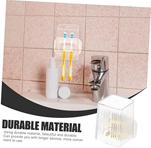 Alipis Wall Mounted Toothbrush Holder with Tumbler 1