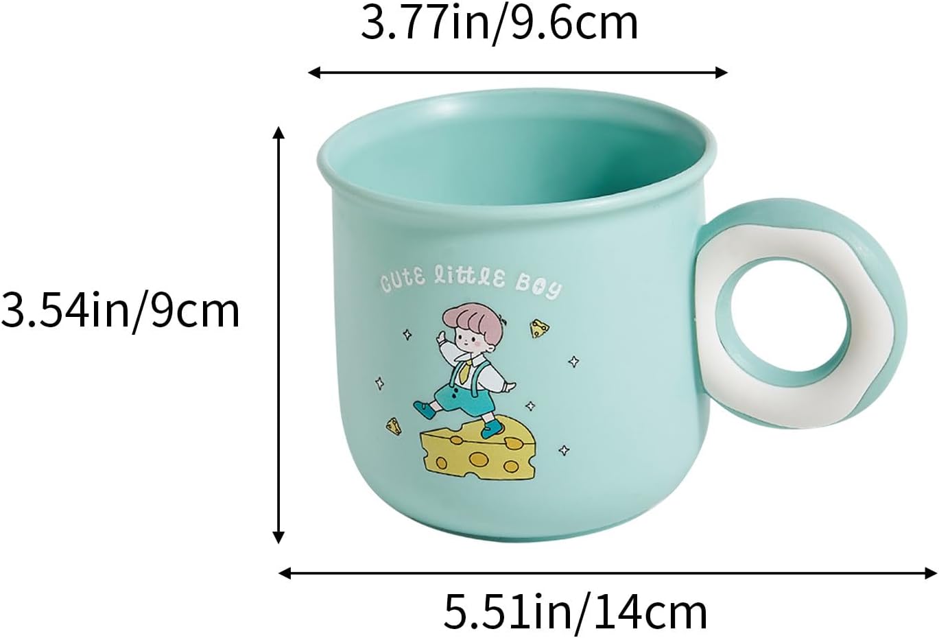 Cute Kawaii Toothbrush Holder with Donut Handle Blue
