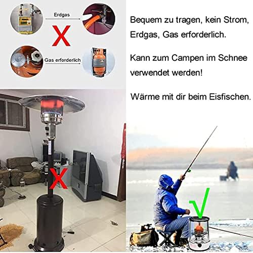 GBHJJ Kerosene Heater 6L Portable Indoor Use with Stove Bag