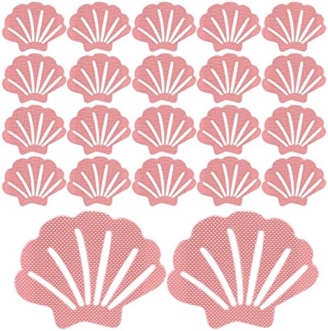 Coufce Bathtub Stickers Non-Slip Safety Treads Pink 12Pcs