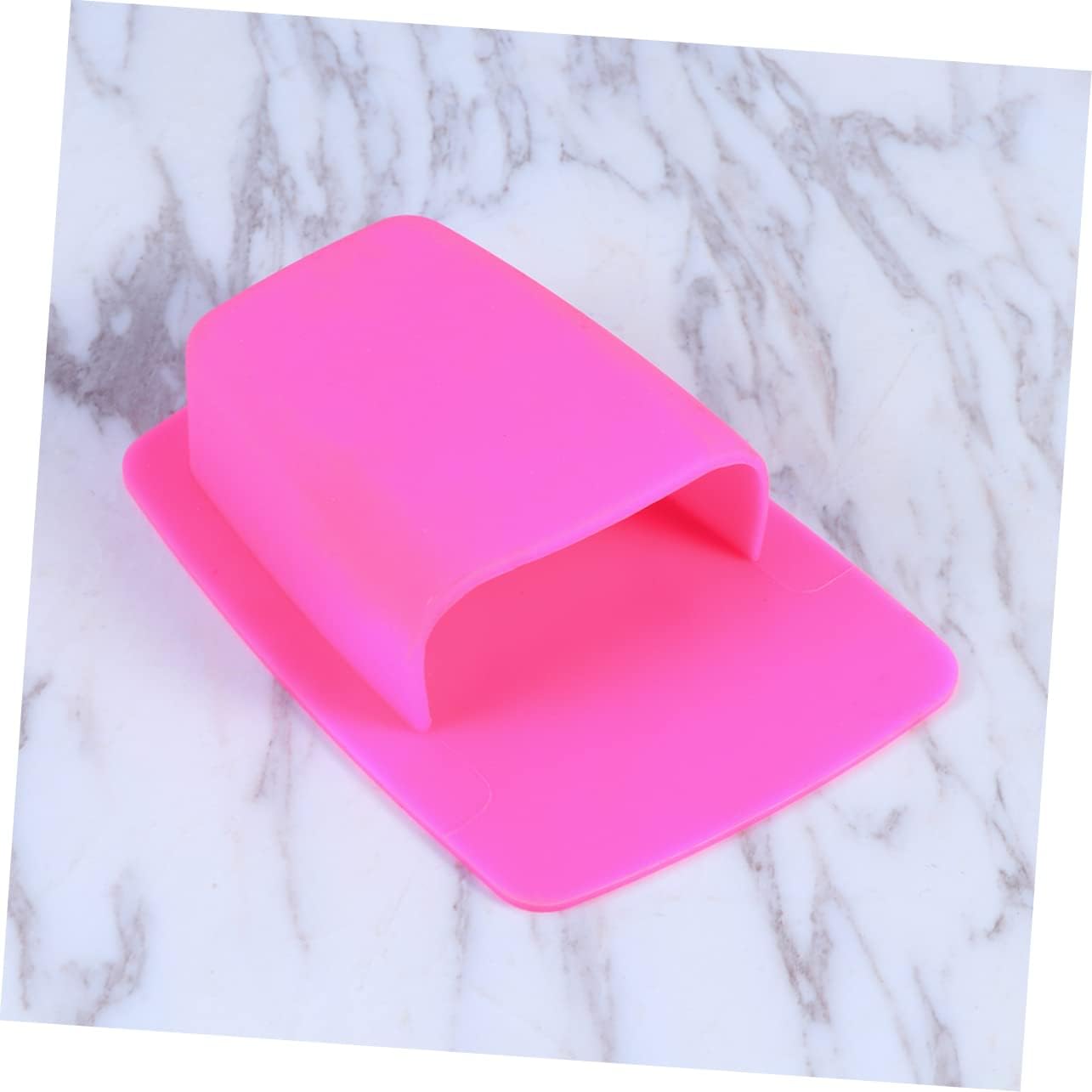 Yardenfun Silicone Toothbrush Holder Wall Mounted Pink