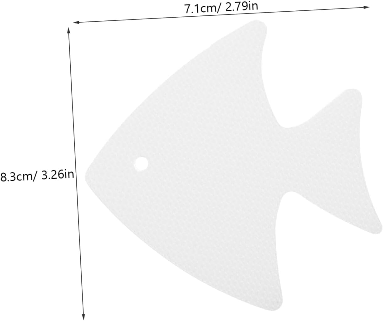 12pcs Fish Shape Non-Slip Bath Tub Stickers Decals