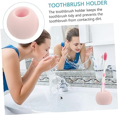 KONTONTY Waterproof Diatomite Toothbrush Organizer Stand