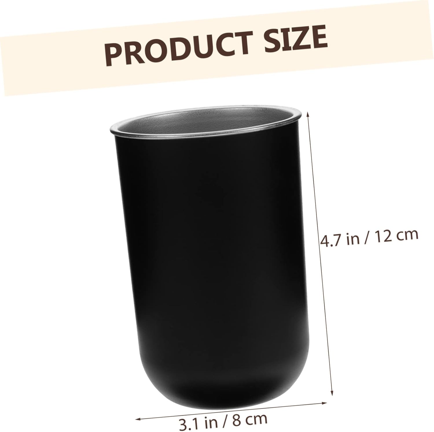 Stainless Steel Toothbrush Holder with Cup Stand