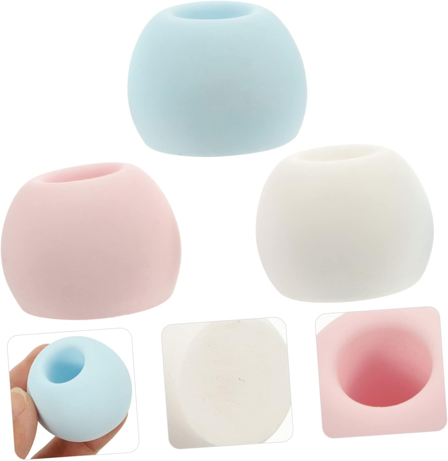 PRETYZOOM Waterproof Toothbrush Holder with Diatomite Material