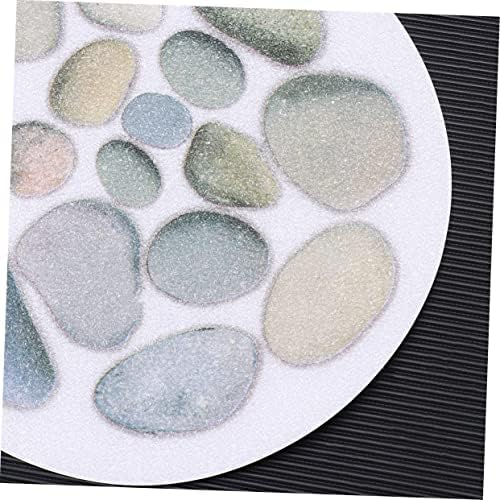 4PCS Anti-Slip Bathroom Stickers with Stone Pattern