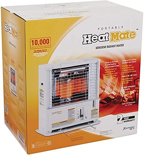 KeroHeat Sengoku Kerosene Heater 10000 BTU Cordless White
