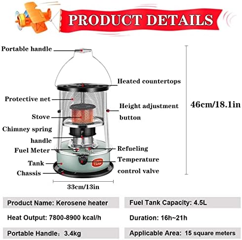 DuANgu Kerosene Heater Stove for Camping and Indoor Use 1