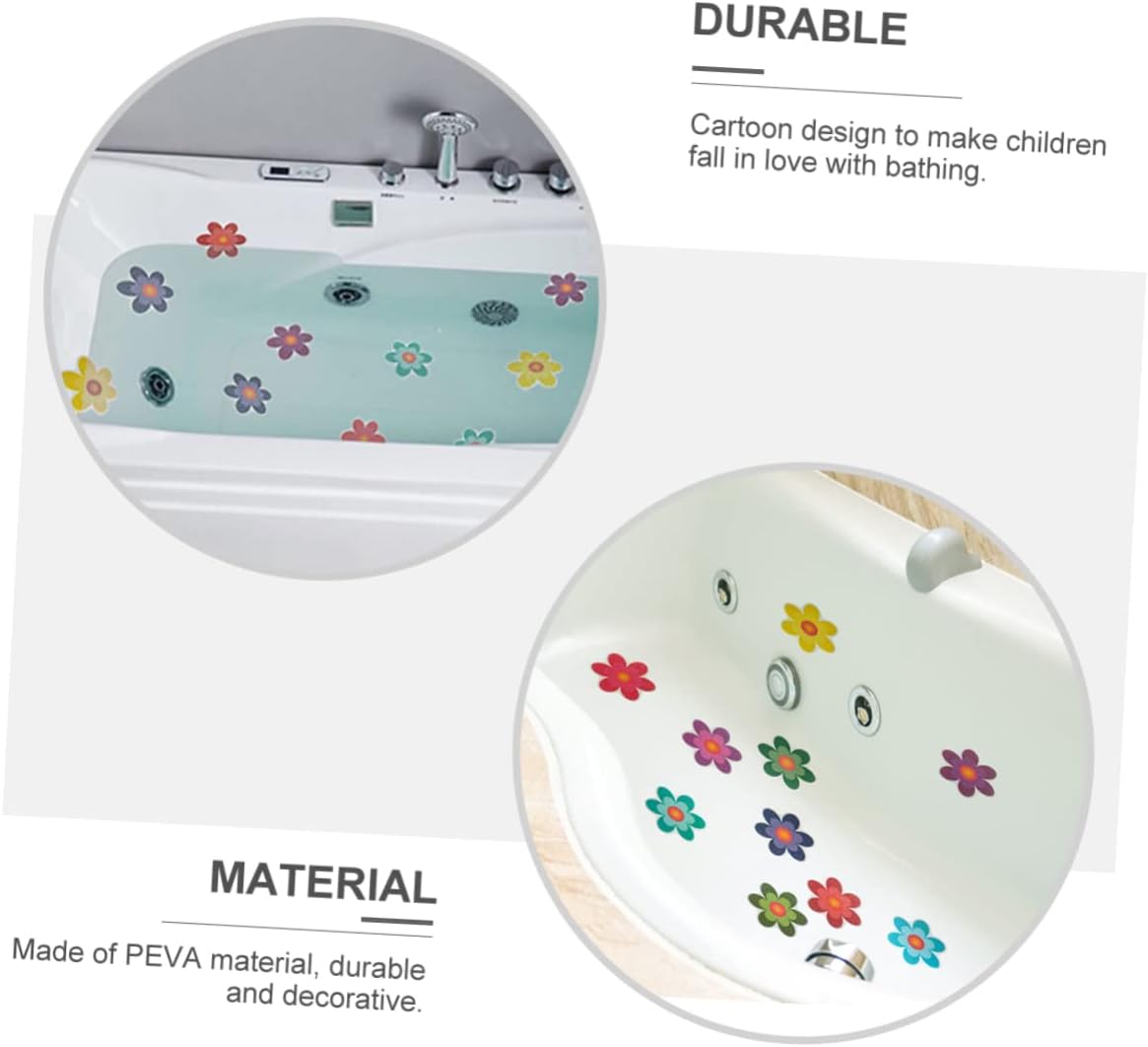 ABOOFAN Anti-Slip Bath Tub Stickers Daisy Pattern