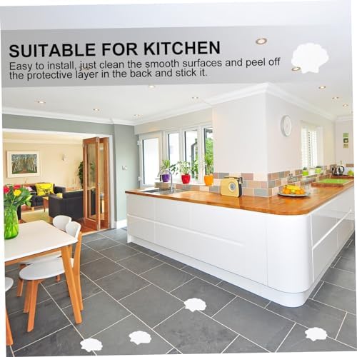 LIFKOME 12pcs Sea Shell Bath Tub Anti-Slip Stickers for Bathroom Safety