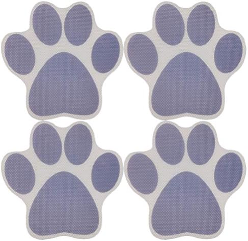 Cabilock 4pcs Cartoon Dog Footprint Bath Stickers - Safe and Fun for Kids