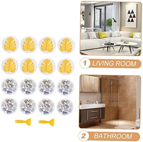 2sets Bathtub Stickers with Anti-Slip Design for Boy Girl