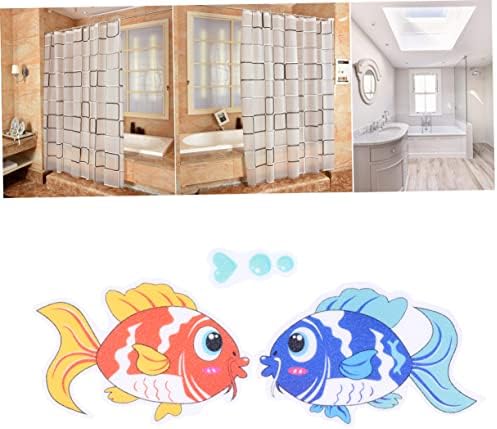 ETHZZLE Non-Slip Fish Decals 8 Pack Bath Safety Stickers