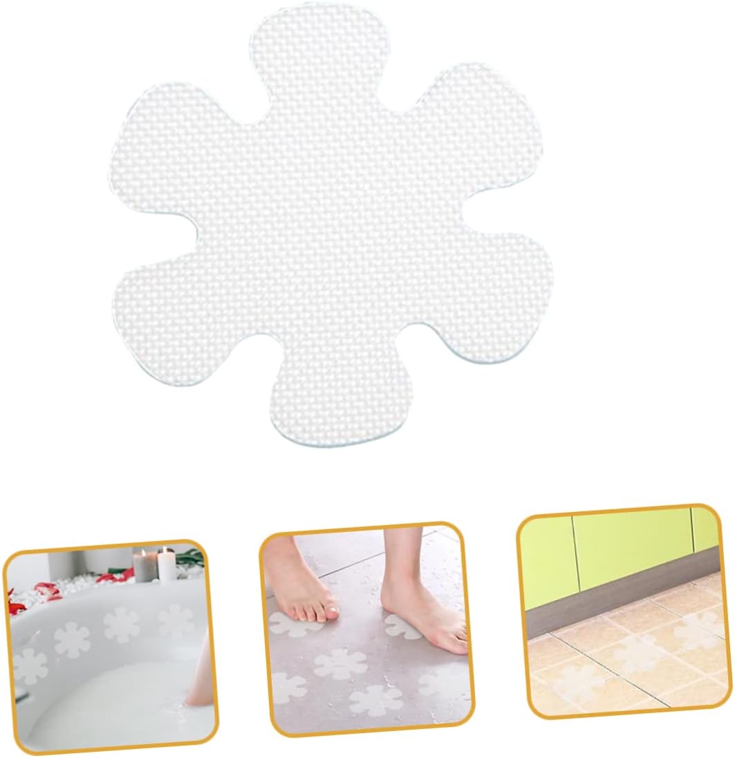 1Set Flower Design Non Slip Stickers for Bathtub and Kitchen
