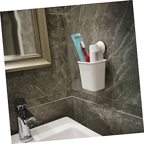 Ciieeo Wall Mounted Toothbrush Holder with Suction Cup No Drilling