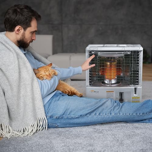 KeroHeat Sengoku Kerosene Heater 10000 BTU Cordless White
