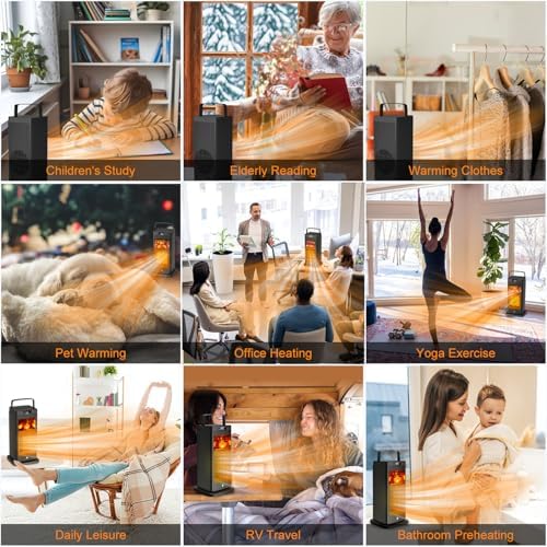 Ravensburge Space Heater with 3D Flame Effect