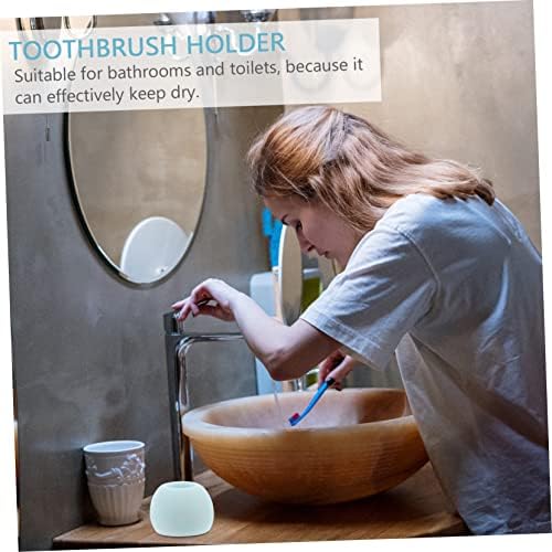 KONTONTY Waterproof Diatomite Toothbrush Organizer Stand