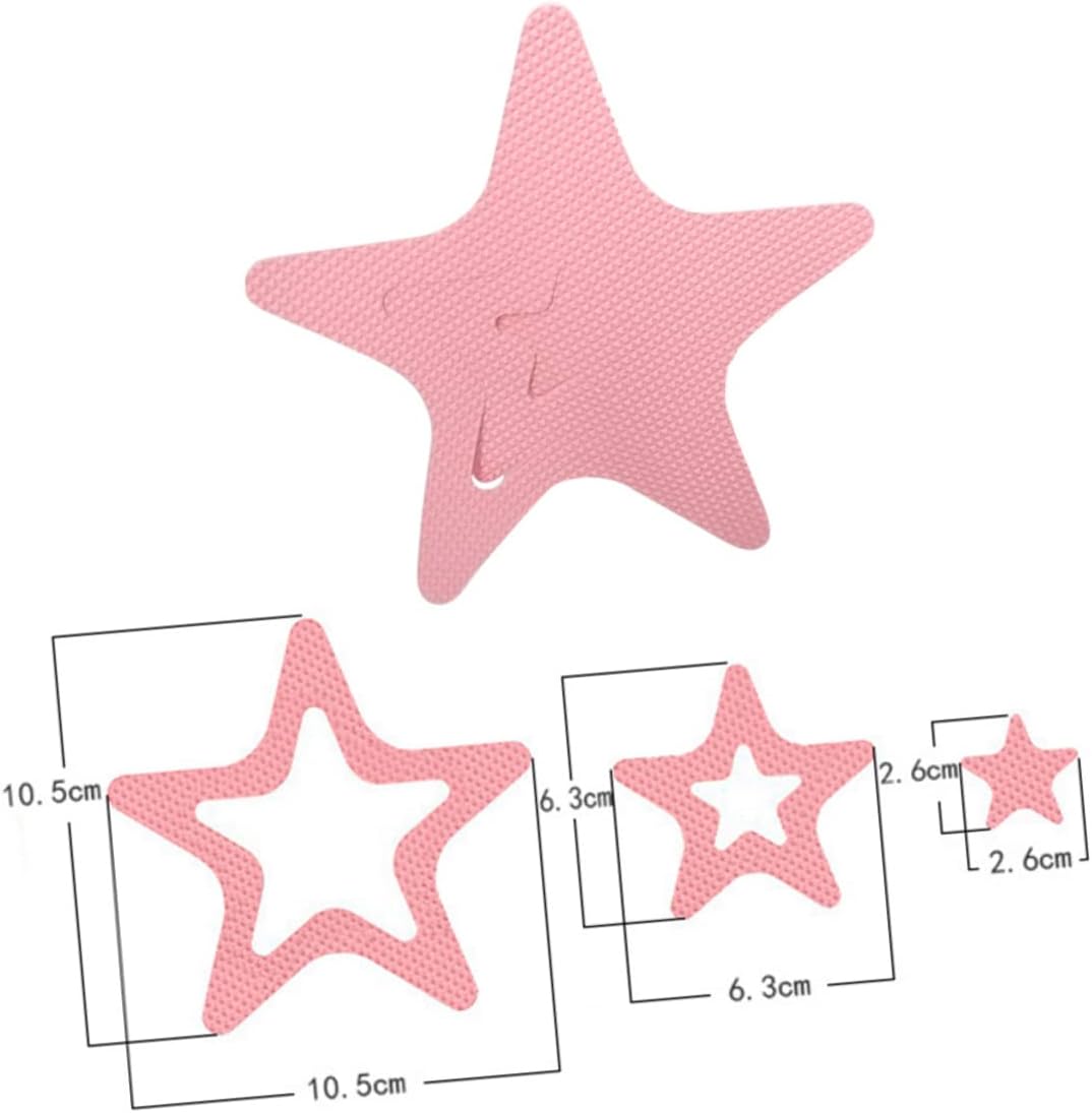 BUGUUYO 12pcs Star Shape Non Slip Bath Stickers for Safety