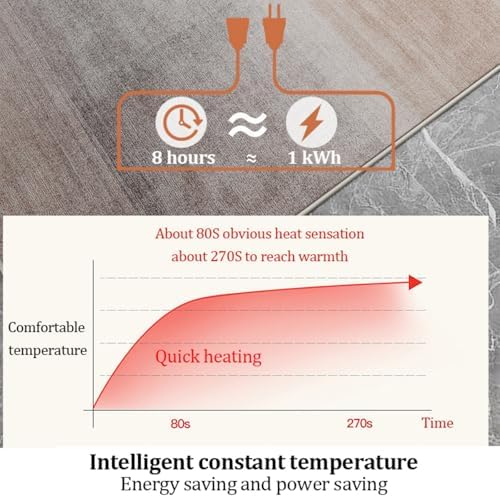 Dalumian Heated Floor Mat - Electric Carpet for Home Bedroom