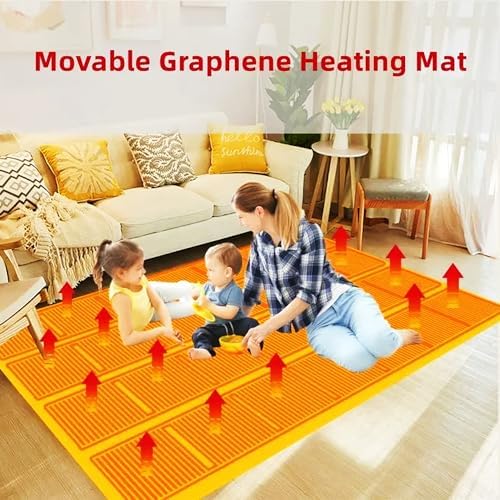 EAGLCQA Heated Floor Mat with Carbon Crystal Design 1