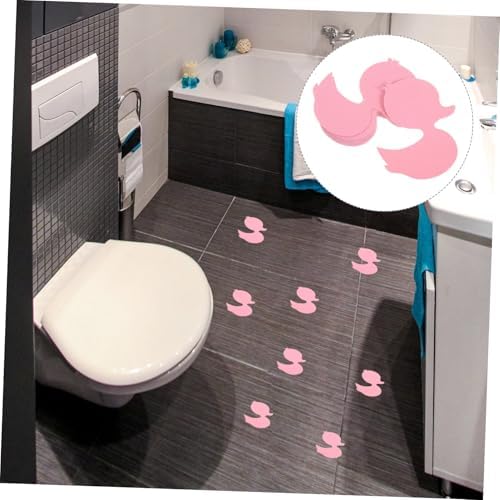 12Pcs Cartoon Duck Non-Slip Bath Stickers