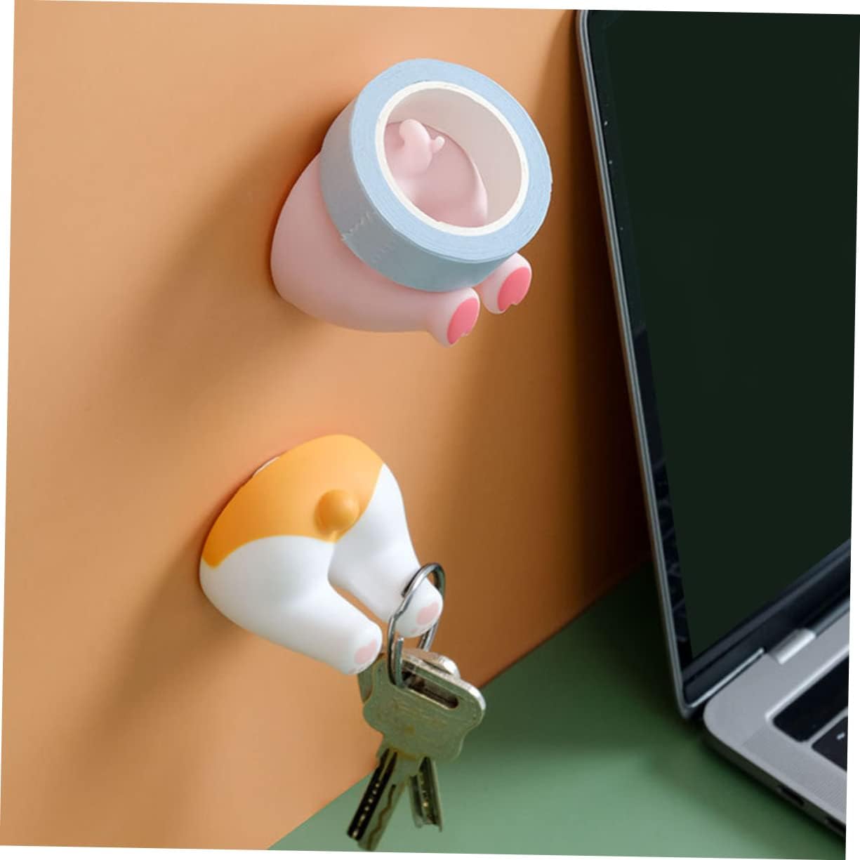 PRETYZOOM Animal Butt Hook Hanger Wall Toothbrush Holder