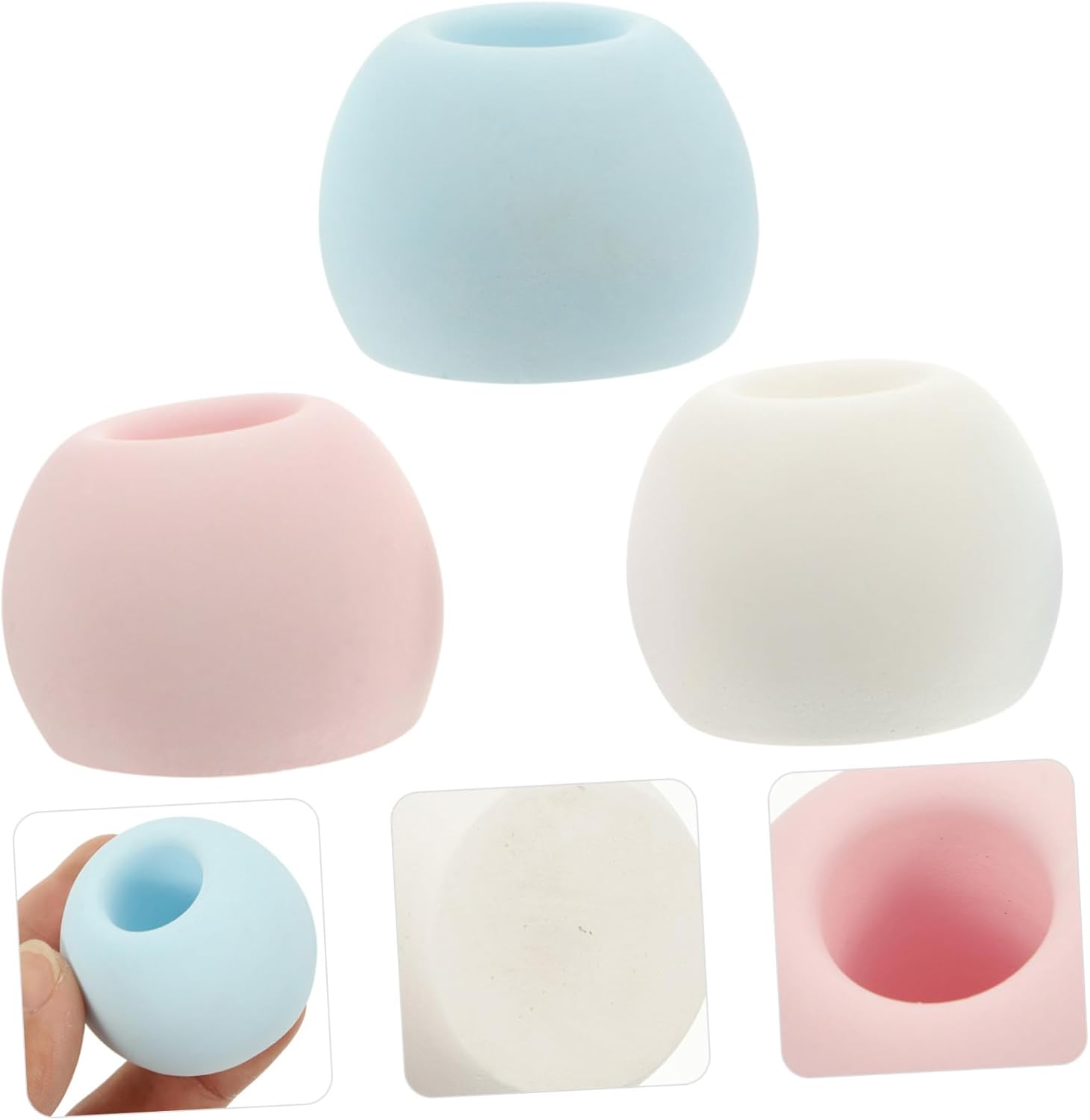 Diatomite Electric Toothbrush Holder 3-Piece Set