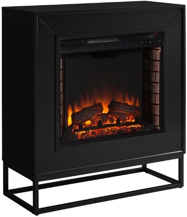 Bowery Hill Electric Fireplace in Black