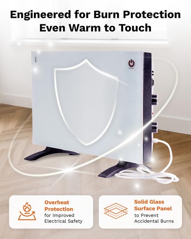 Amaze Heaters Classic Convection Panel - 450900W Dual Heat Settings