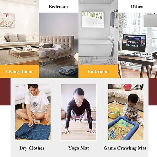 Electric Heated Floor Mat with Timer and Temperature Control