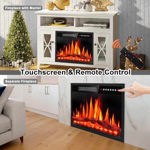 PRETZI 23 Inch Electric Fireplace with Remote Touch Screen 1