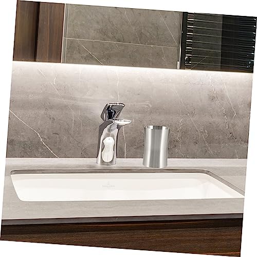 Parliky Compact Stainless Steel Toothbrush Cup Holder