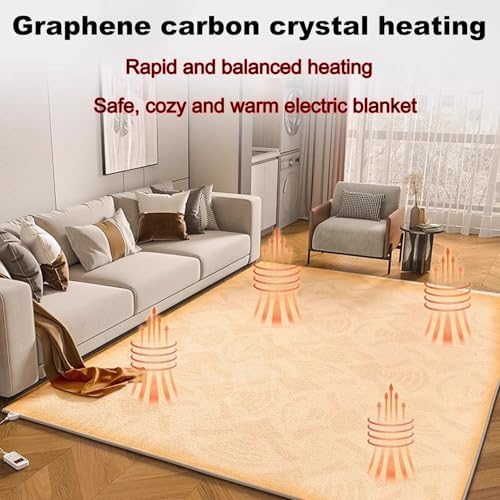 Smart Space Heater with Graphene Floor Heating Mat - 150x180cm