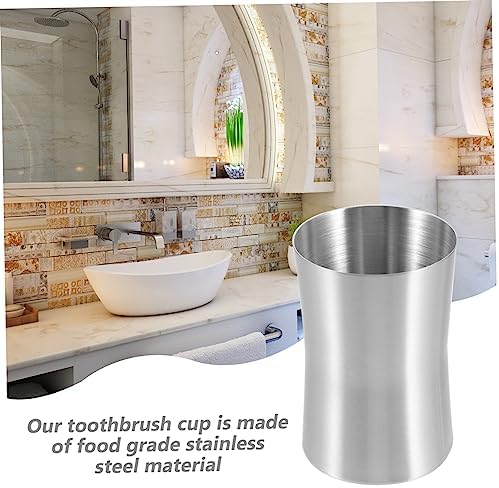 MAGICLULU Toothbrush Holder for Bathroom Silver