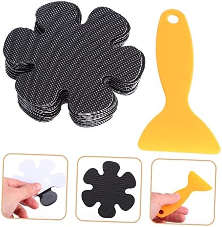 Unomor 20Pcs Flower Shaped Non-Slip Bathtub Stickers