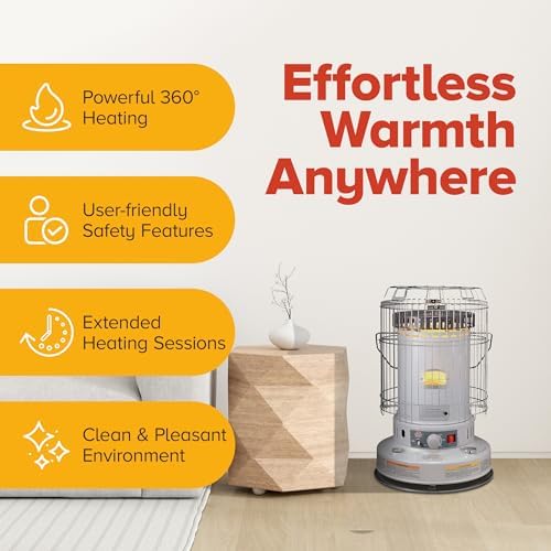 Kero World KW-24G 23800 Btu Portable Kerosene Heater